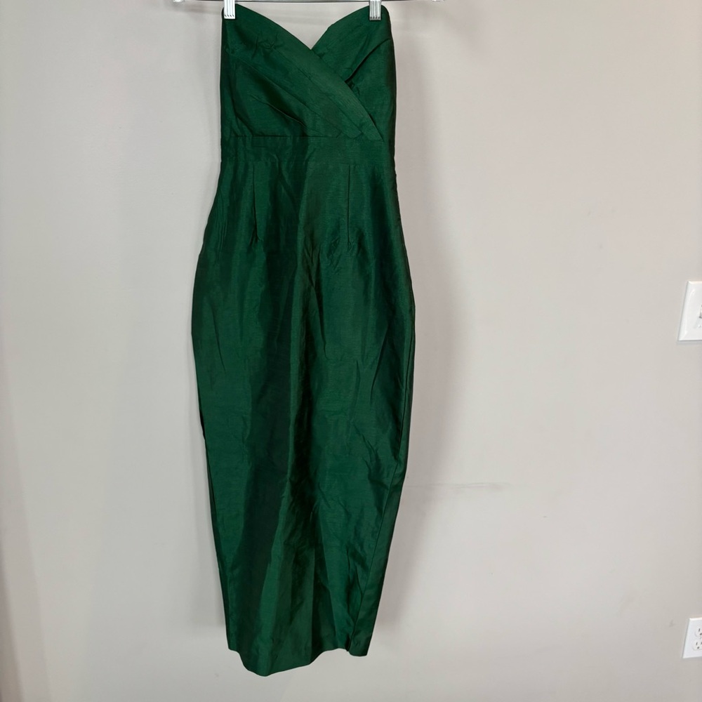 Alieva Green Strapless Formal‎ Dress Size S NWT